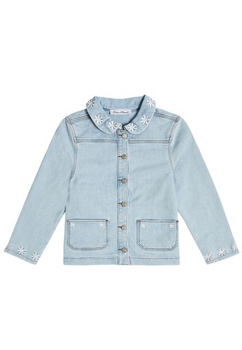 Bestickte Jeansjacke