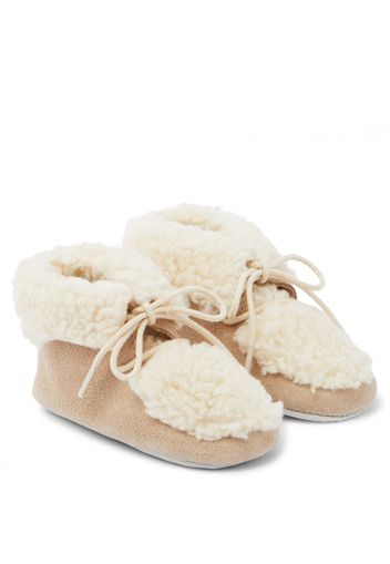 Baby Schuhe mit Faux Shearling