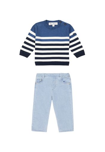 Baby Set aus Pullover und Jeans