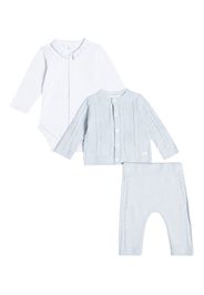 Baby Set aus Cardigan, Hose und Body