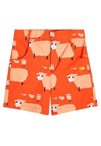 Bedruckte Shorts Pig aus Baumwolle