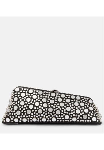 Verzierte Clutch Long Night Small aus Leder