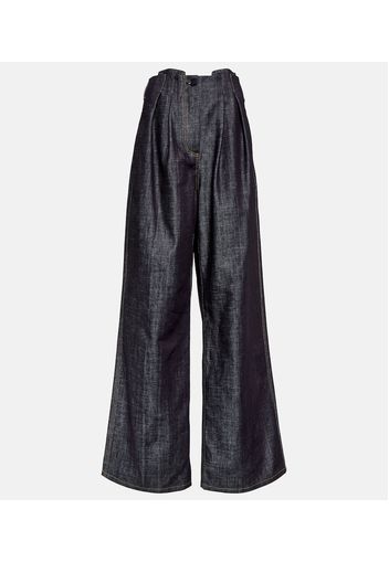 High-Rise-Hose Aspos aus Denim