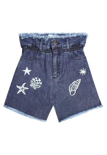 Bestickte Jeansshorts Lagoon