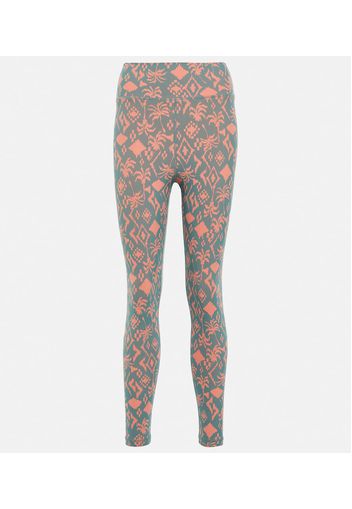 Bedruckte High-Rise Leggings Jardin