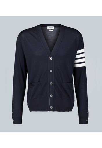 Cardigan 4 Bar aus Merinowolle