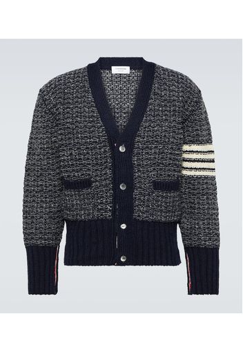 Cardigan 4-Bar aus Wolle und Mohair