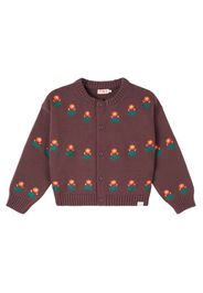 Cardigan Flower aus Baumwolle und Wolle