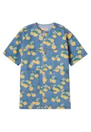 Bedrucktes Kleid aus Denim