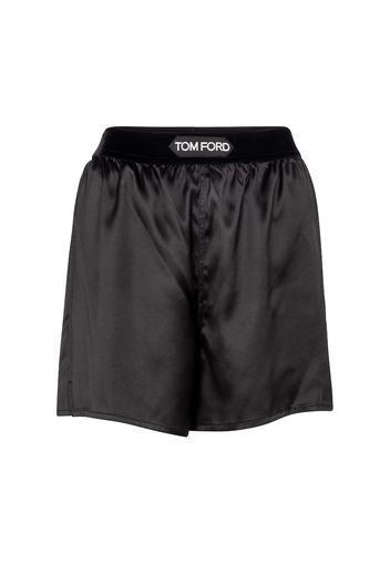 Shorts aus einem Seidengemisch