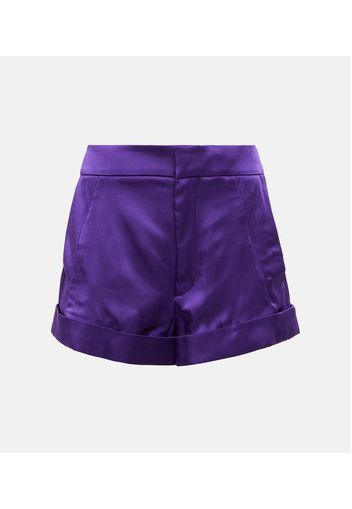 Shorts aus Satin