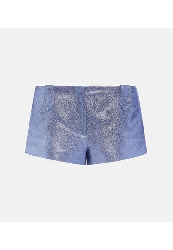 Low-Rise-Shorts aus Sablé