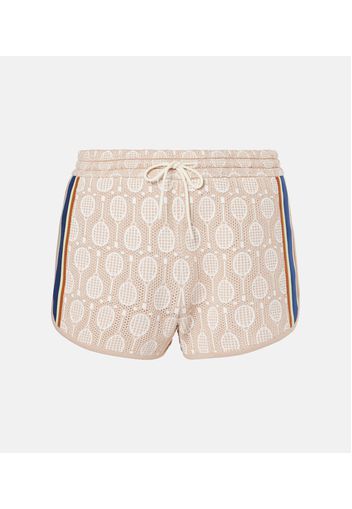 Low-Rise Shorts aus Jacquard