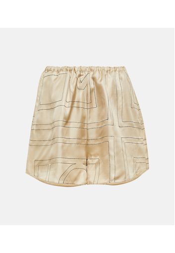 Shorts aus Seide