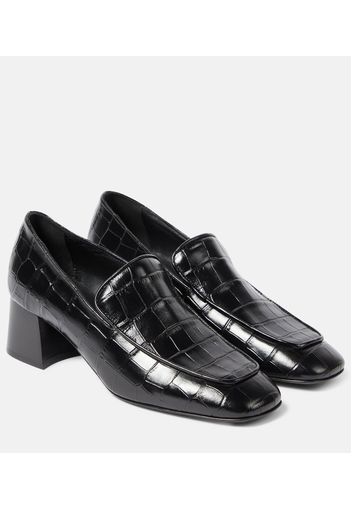 Loafer-Pumps The Block Heel aus Leder