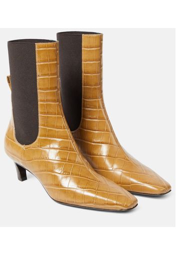 Ankle Boots The Mid Heel aus Leder