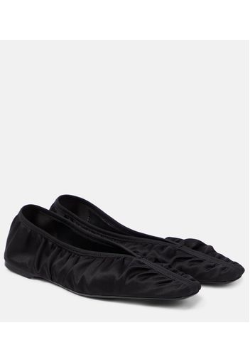 Ballerinas The Gathered Flat aus Satin