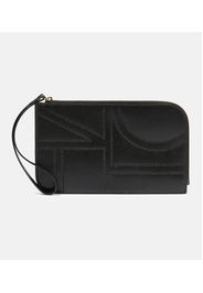 Clutch Monogram aus Leder