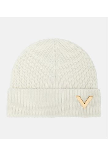 Verzierte Beanie aus Kaschmir