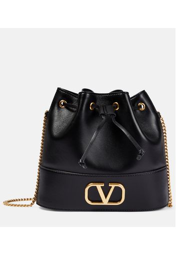 Bucket-Bag VLogo Small aus Leder