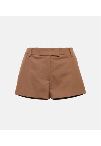 Mid-Rise Shorts aus Gabardine