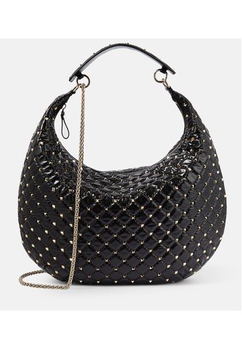 Schultertasche Rockstud Spike Medium aus Leder