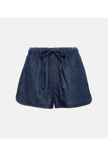 Jeansshorts aus Chambray