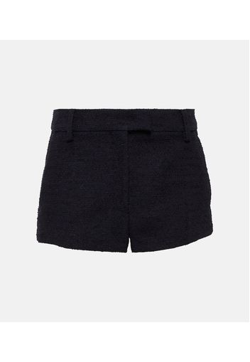 High-Rise Shorts aus Tweed