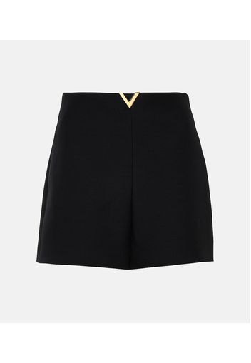 Shorts aus Crêpe Couture