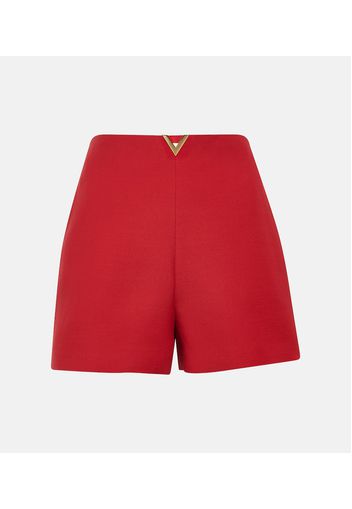 High-Rise Shorts aus Crêpe Couture