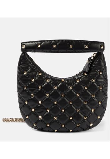 Schultertasche Rockstud Spike Mini aus Leder