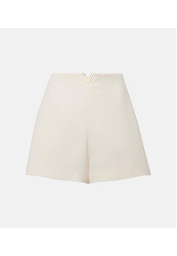 High-Rise Shorts VGold aus Crepe Couture