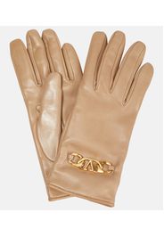 Handschuhe VLogo Chain aus Leder