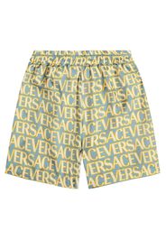 Shorts aus Seiden-Twill