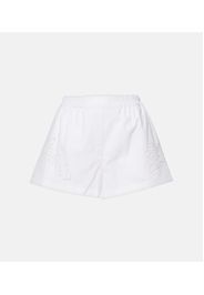 Bestickte Shorts Sangallo aus Baumwollpopeline