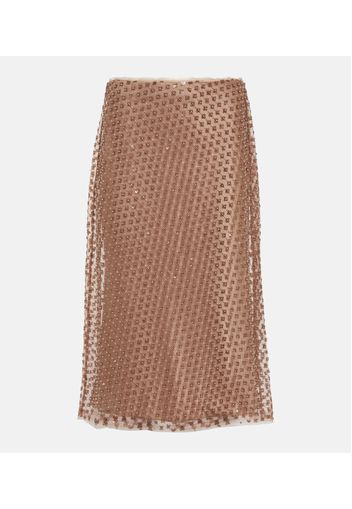 Slipskirt mit Pailletten