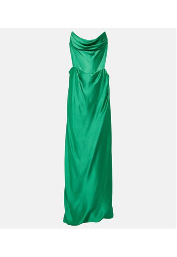 Robe aus Satin