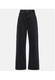 High-Rise Straight Jeans