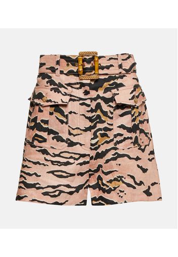 Shorts Matchmaker Safari aus Leinen