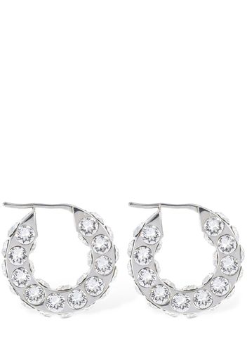 Jahleel Small Crystal Hoop Earrings