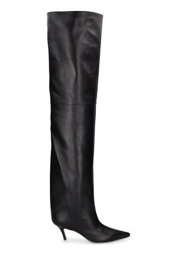 60mm Fiona Nappa Thigh-high Boots