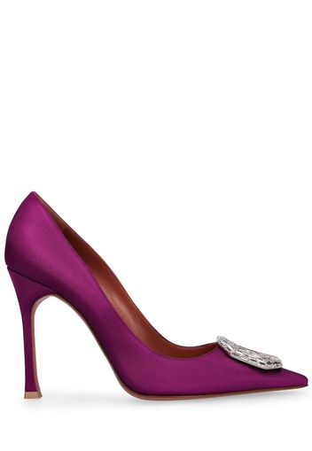 105mm Camelia Satin Pumps