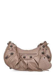 Small Le Cagole Leather Shoulder Bag