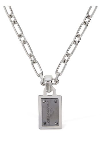 Dg Logo Tag Necklace