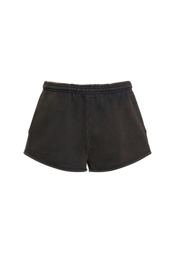 Washed Black Micro Shorts