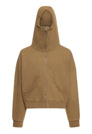 Hoodie Aus Baumwolle Mit Reißverschluss