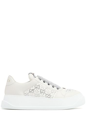 Double Screener Leather Sneakers