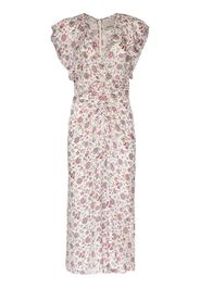 Lyndsay Floral Silk & Viscose Midi Dress