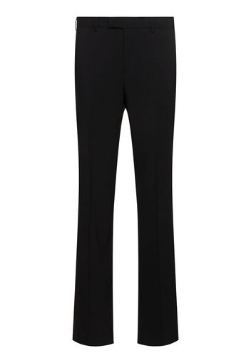 Straight Wool Blend Formal Pants