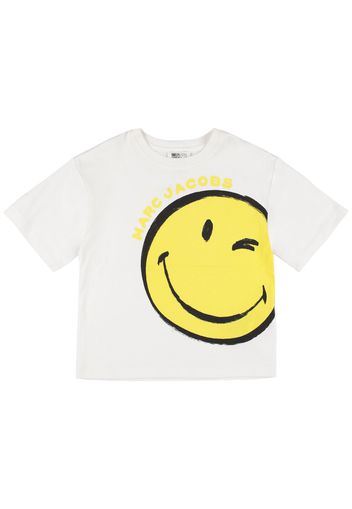 T-shirt Aus Bio-baumwolle  „smileyworld“